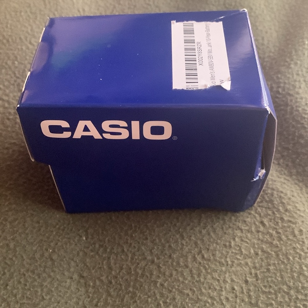 NIB Casio men’s watch. Tan & brown. Adjustable Velcro strap. Face approx 1 1/2” - Picture 6 of 11